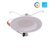 6IN White Downlight Retrofit, Watt/Color Select, 90CRI, Triac Dimmable