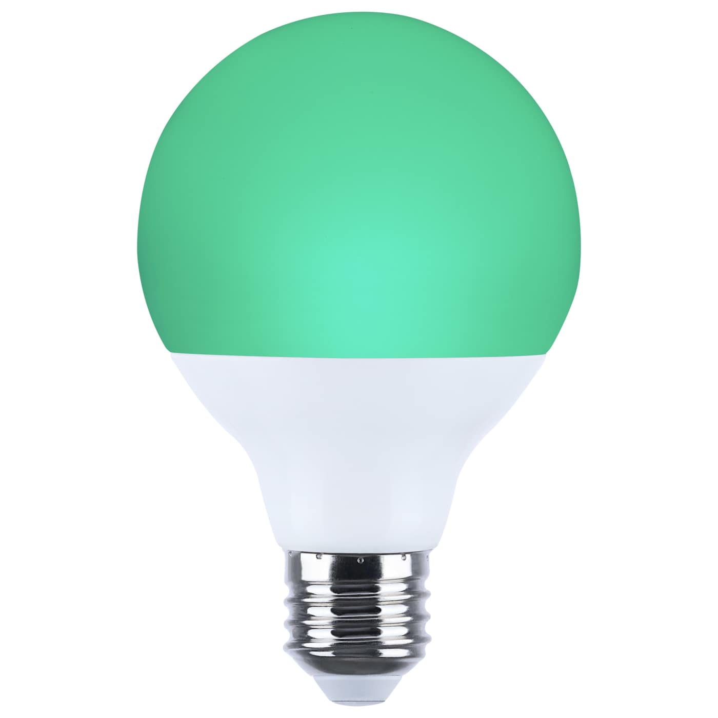 Satco LED RGB G25 light bulb, 10W, medium base, 2700K-5000K RGBTW, suitable for indoor lighting, 120V operation
