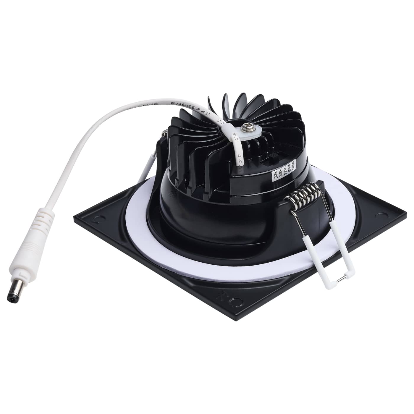 Black 4 Inch Square 10 Watt LED Canless Downlight