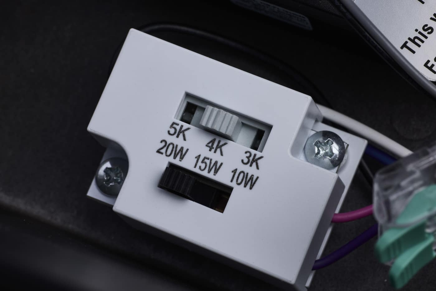 Black 4 Inch Square 10 Watt LED Canless Downlight