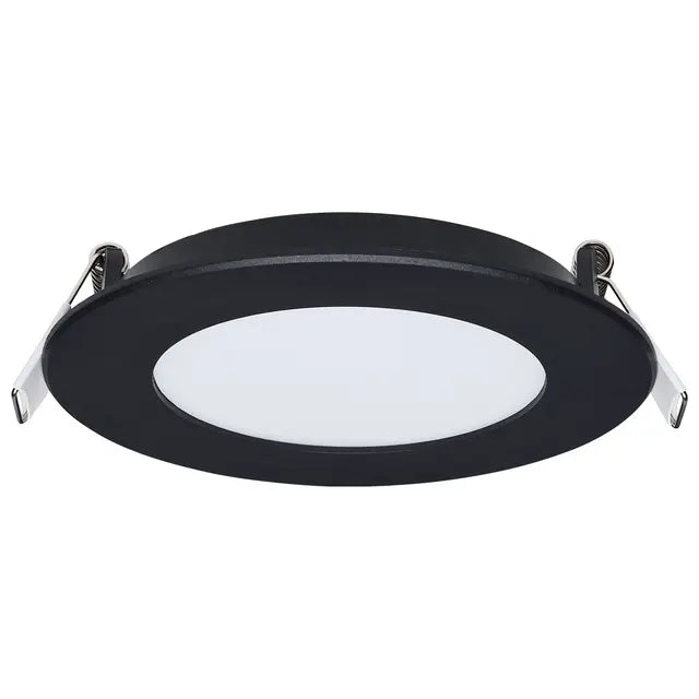 LED 4 Inch Black 8 Watt Canless Downlight