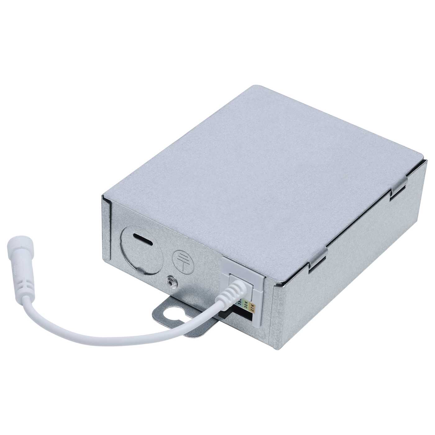 Satco 4-inch LED wafer downlight with smooth baffle, 9W, CCT adjustable, ideal for recessed ceiling lighting.