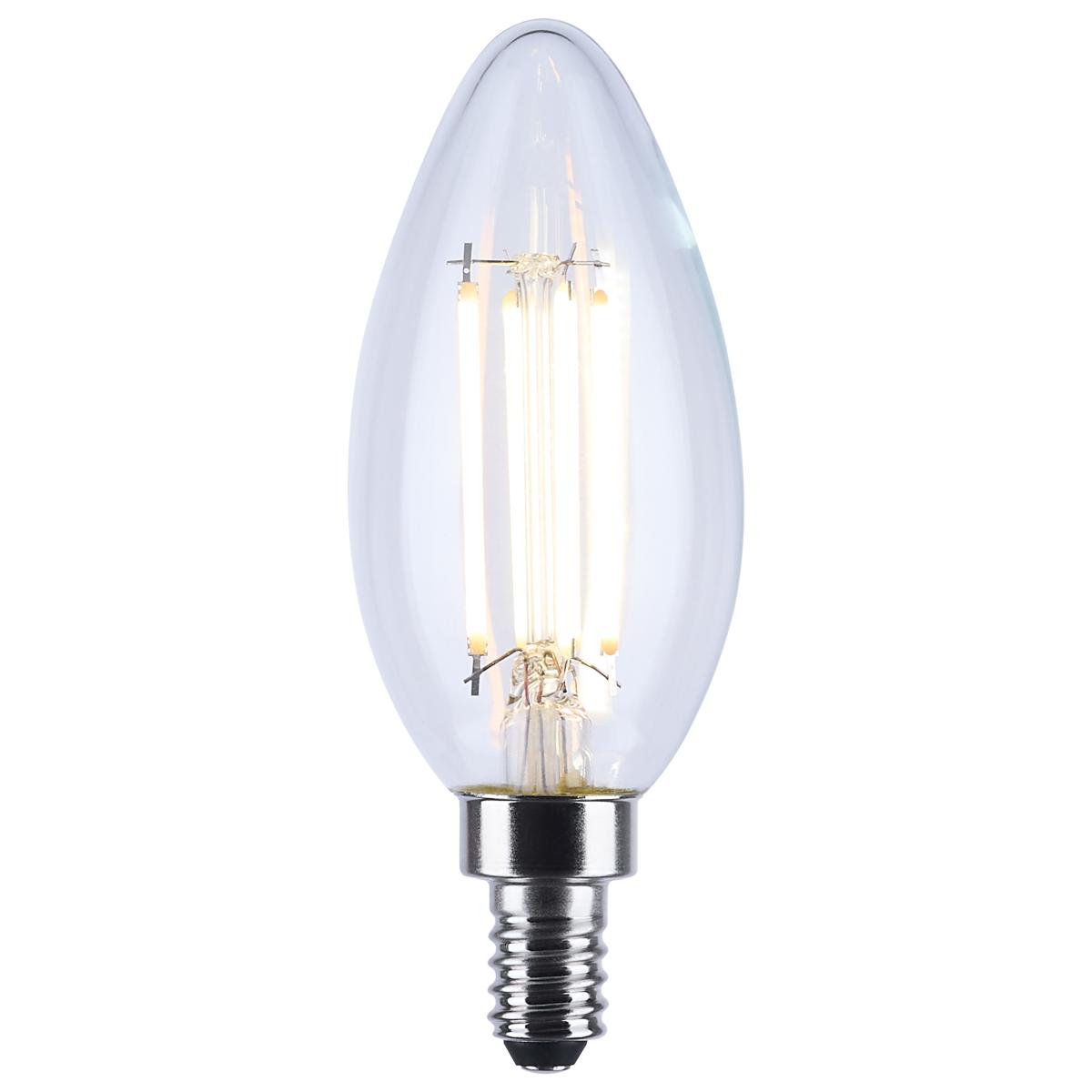 LED Warm Dimming 4.5 Watt LED B11; 3000K-2000K; Clear