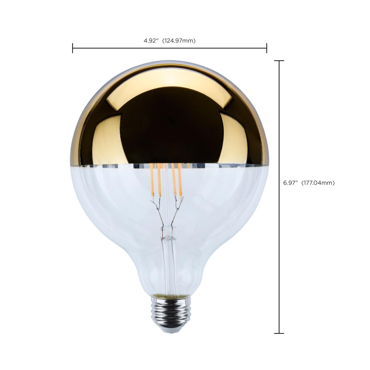 LED Gold Bowl 8 Watt G40; Medium Base; 2700K