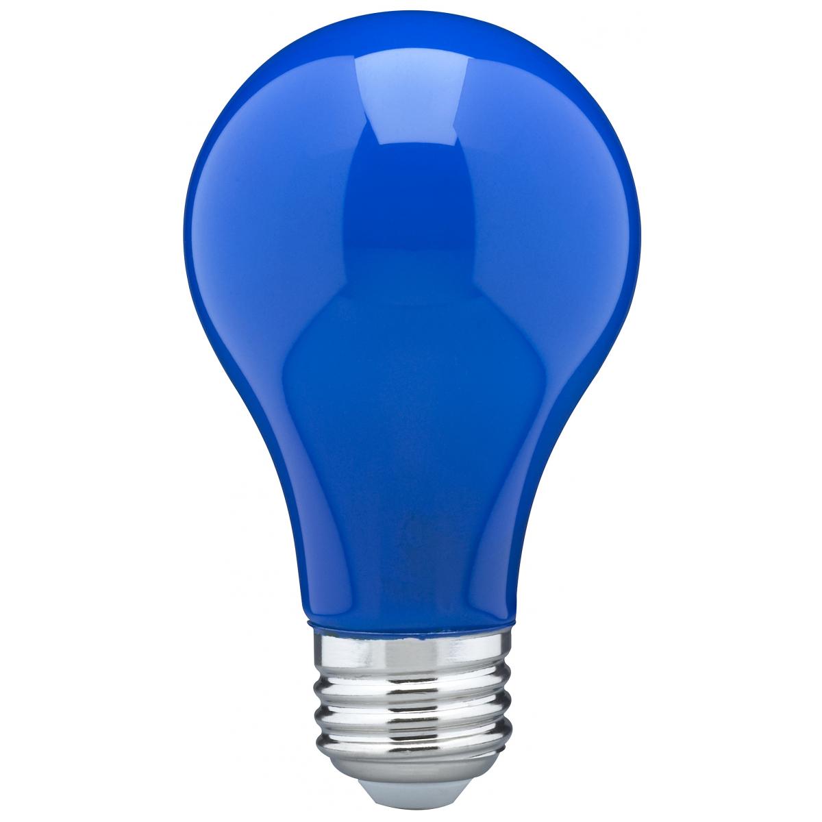 Ceramic Blue LED 8 Watt A19; 360 Deg. Beam Angle; 120 Volt 