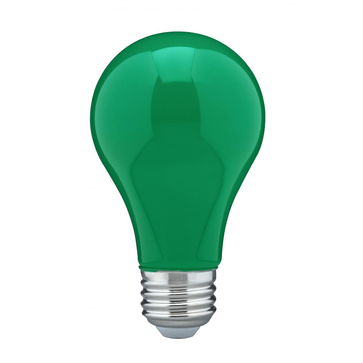 LED Green 8 Watt A19; Medium base; 360 Deg. Beam Angle