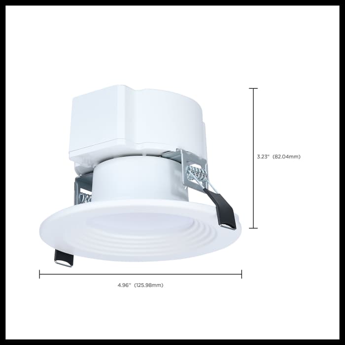 4 Inch Round Commercial LED Downlight; Wattage and CCT Selectable; 120-347 Volt - Nuvo