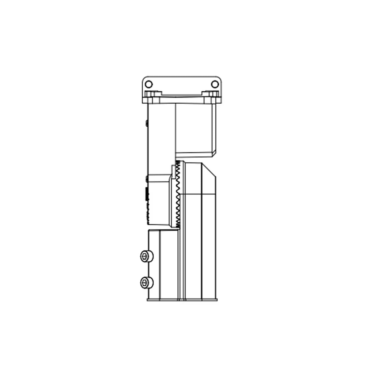 Eiko slip fitter mount for LED box flood lights, showing sturdy metal bracket and adjustable fitting for outdoor lighting installation