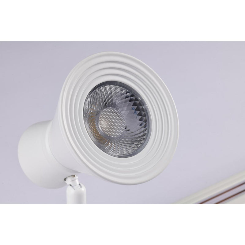 Matte White 12 Watt LED Cinch Track Head; 3000K