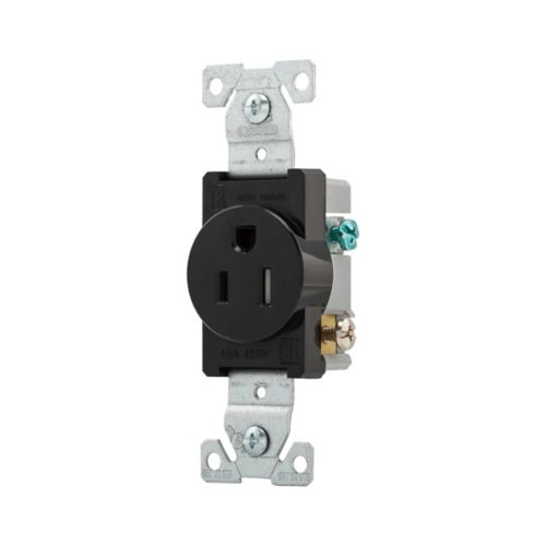 Eaton Commercial Specification Grade Black 15 AMP Single 