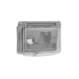 Cooper Eaton 1-Gang low profile clear weather cover for in-use outdoor electrical wiring devices, weather-resistant and durable.