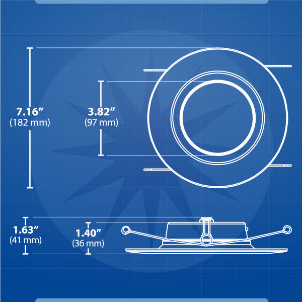 5/6-inch Black Selectable LED Downlight 12-Pack