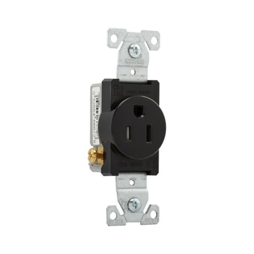 Eaton Commercial Specification Grade Black 15 AMP Single 