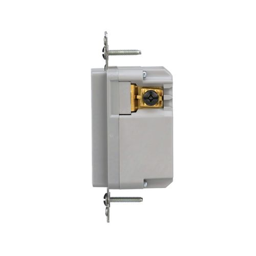 Eaton PLT Wi-Fi smart gray duplex receptacle with tamper resistance, split control, 15A, residential wiring device, neutral required.