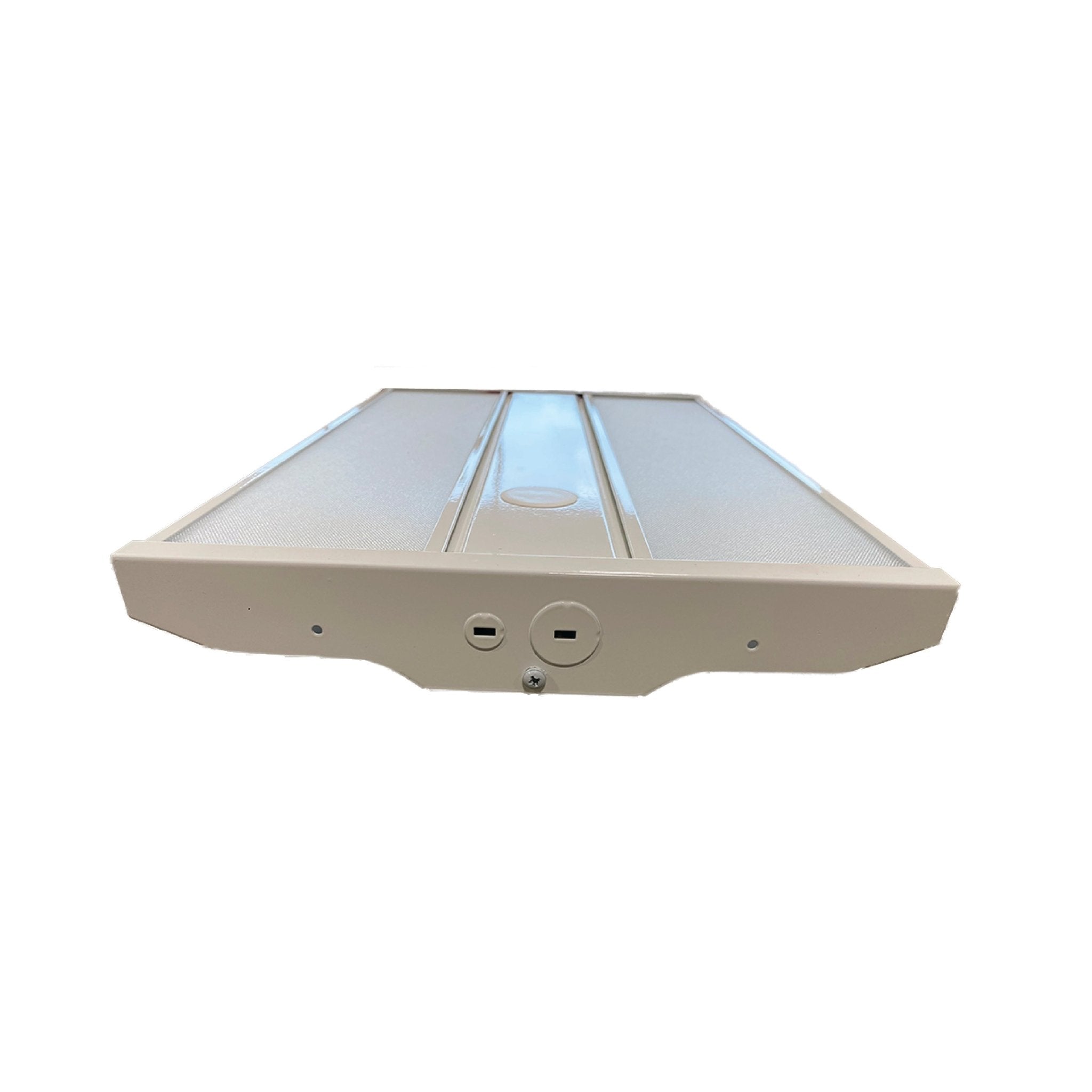 Earthtronics LED High Bay Premium Series fixture with 13800 lumens, 92W, 5000K, 120-277V, ideal for industrial lighting.