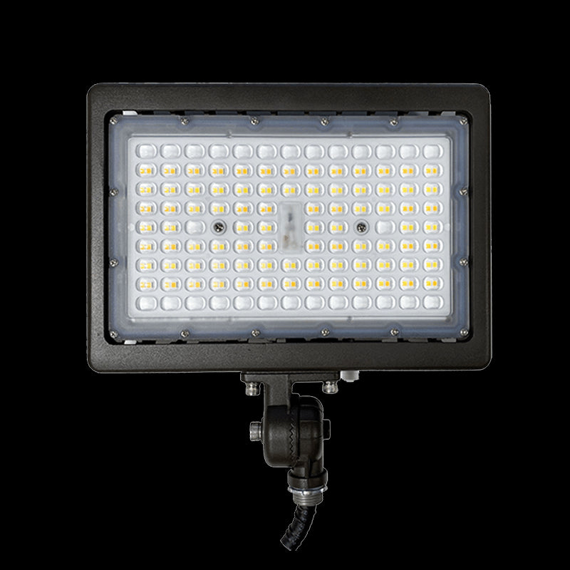 LED Color & Wattage Selectable Flood Light with Yoke Mount - Green Lighting Wholesale, INC