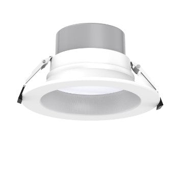 Eiko commercial 6-inch ceiling downlight fixture with adjustable wattage options 20W to 40W and CCT lighting.