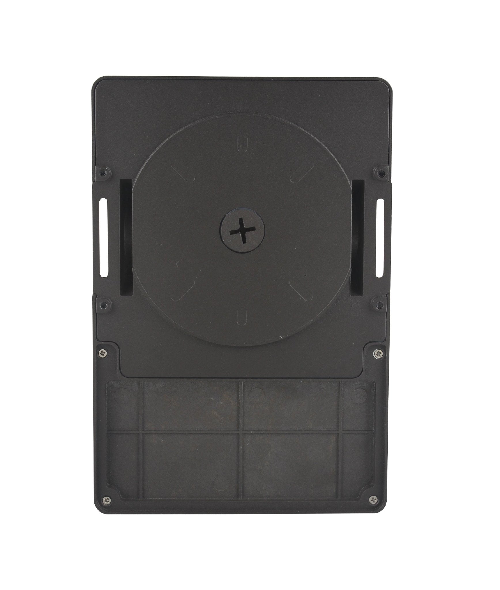 Eiko LED Mini Wall Pack exterior lighting fixture with 30/20/15W, 3000K-5000K, 100-277V, featuring photocell for outdoor illumination.