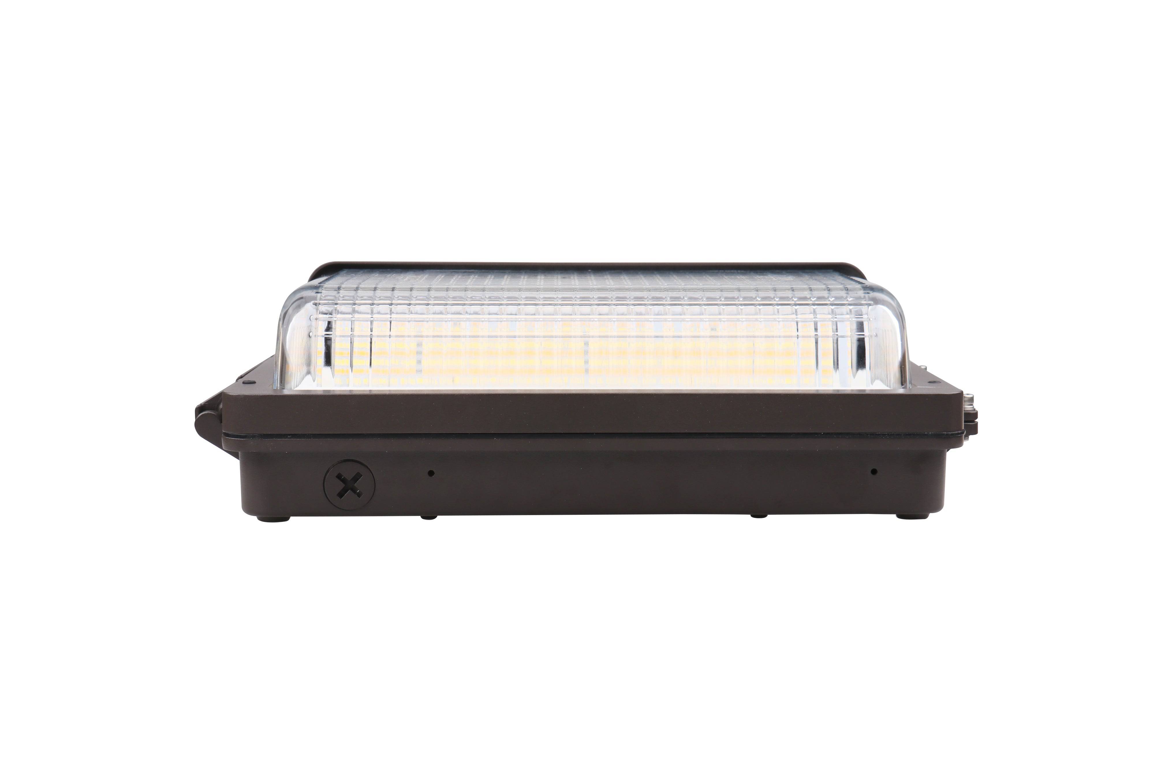 LED Slim Wall Pack, PowerSet 60/45/30W, FieldCCeT 3000/4000/5000K, 120-277V, 0-10V Dimming, Photocell - Green Lighting Wholesale