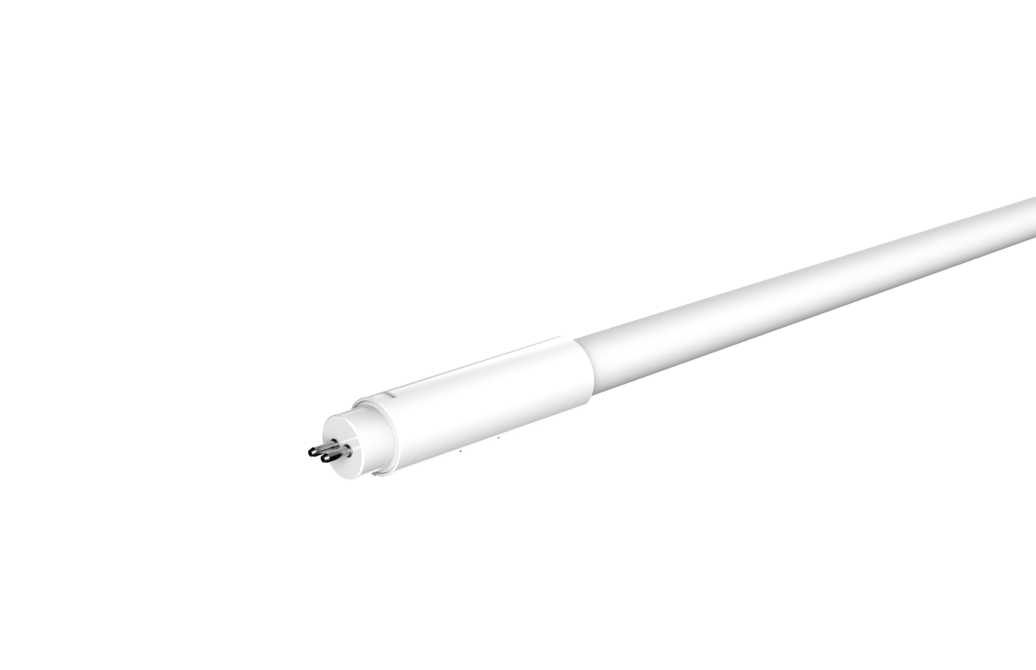 Eiko LED T5 lamp, 23W, 3500 lumens, 4ft double-ended plastic T5 light with 80 CRI, 5000K daylight color temperature.