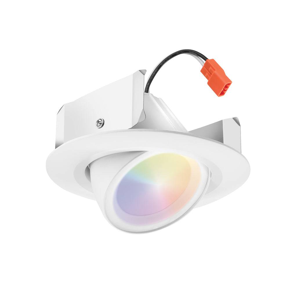Smart LED Gimbal Trim Kit with RGBW Color Changing Functionality- 5/6 Inch - Green Lighting Wholesale