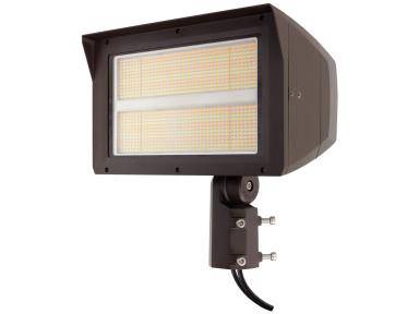 LED Flood Light 300W/280W/260W 120-277V, CCT, Bronze, with Slipfitter