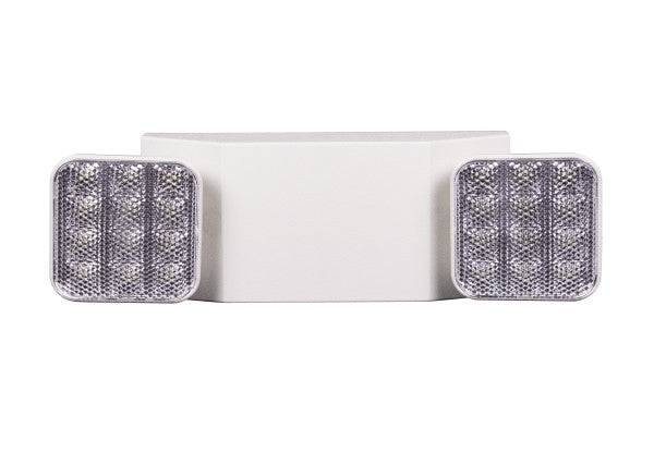 Low Profile Adjustable LED Emergency Light Fixture in White