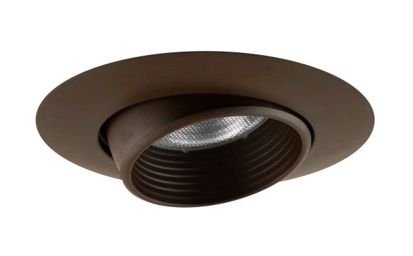 6 in. Oil-Rubbed Bronze Recessed Eyeball Trim with Ba