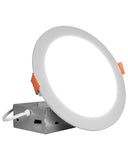 6-Inch White Canless Selectable LED Wafer- CCT (12-Pack)