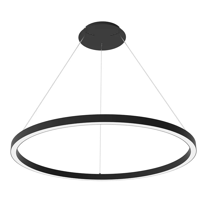 Black LED 48IN High-Output Round Chandelier Up/Down Light