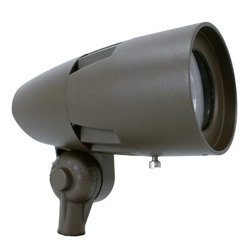 LED Flagpole Light in Bronze with Integrated Photocell, 10W/20W/30W, 3000K/4000K/5000K- 120/277V - Westgate lighting
