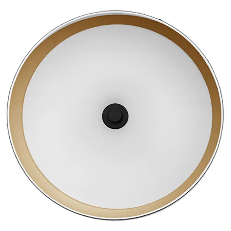 LED 24" LED White w/ Gold Pendant Light with 6Ft. Adj. Rod, 40W, 2700K/3000K/3500K/4000K/5000K - Westgate