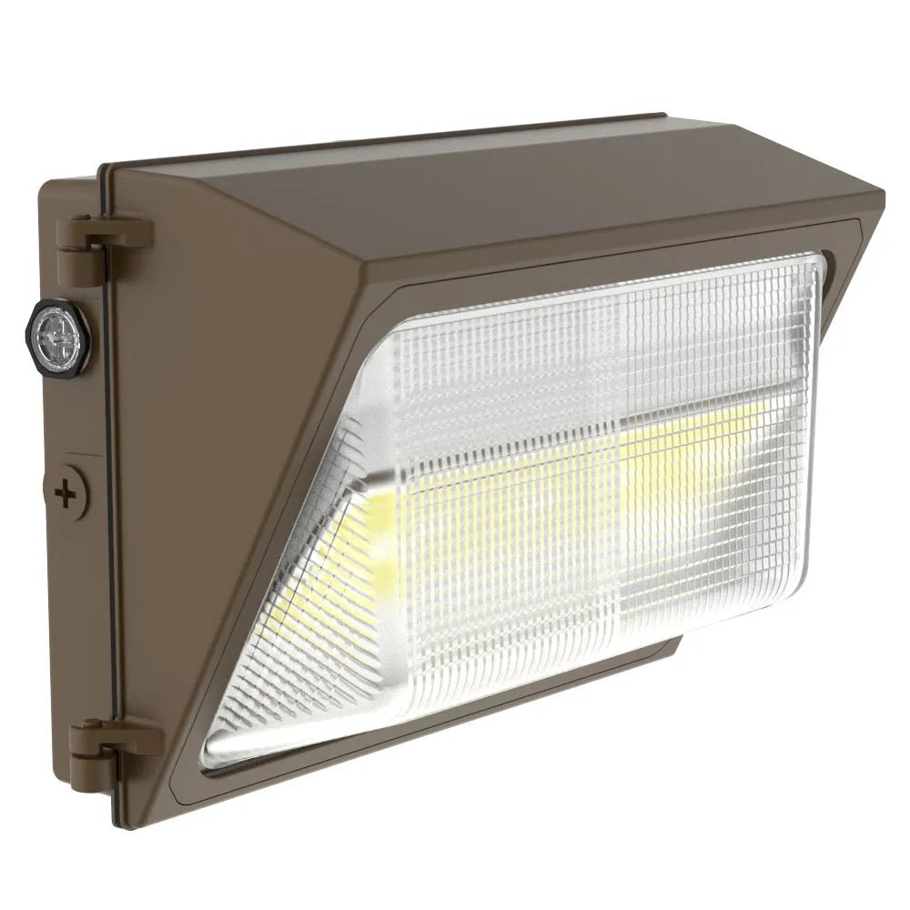 LED Traditional Glass Lens Wall Pack with Emergency Backup, 80/100/120W, 3000/4000/5000K; 120-277V - Westgate