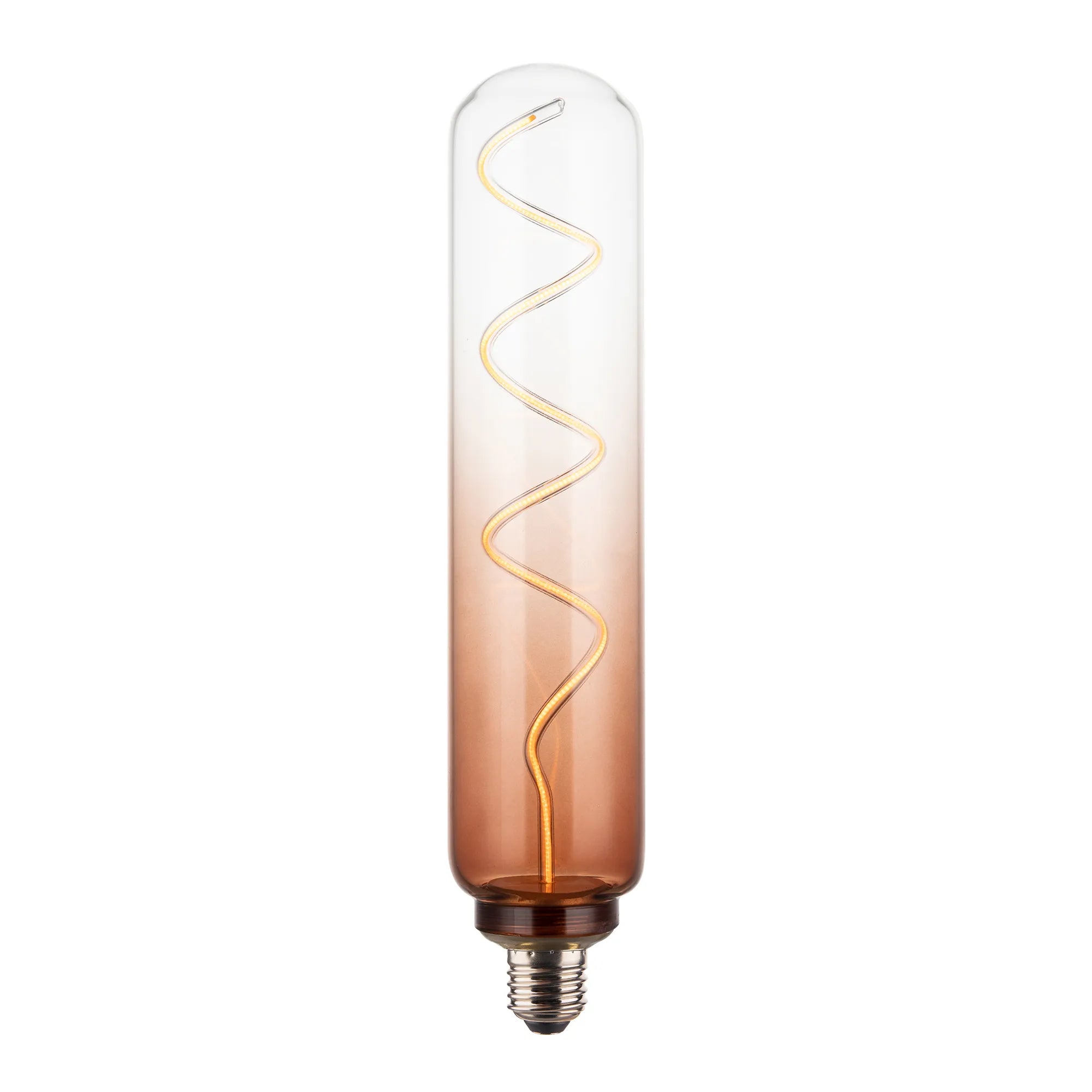 Westgate 2.4x10 inch amber decorative lamp with spiral filament, 1800K, E26 base, perfect for residential pendant lighting.