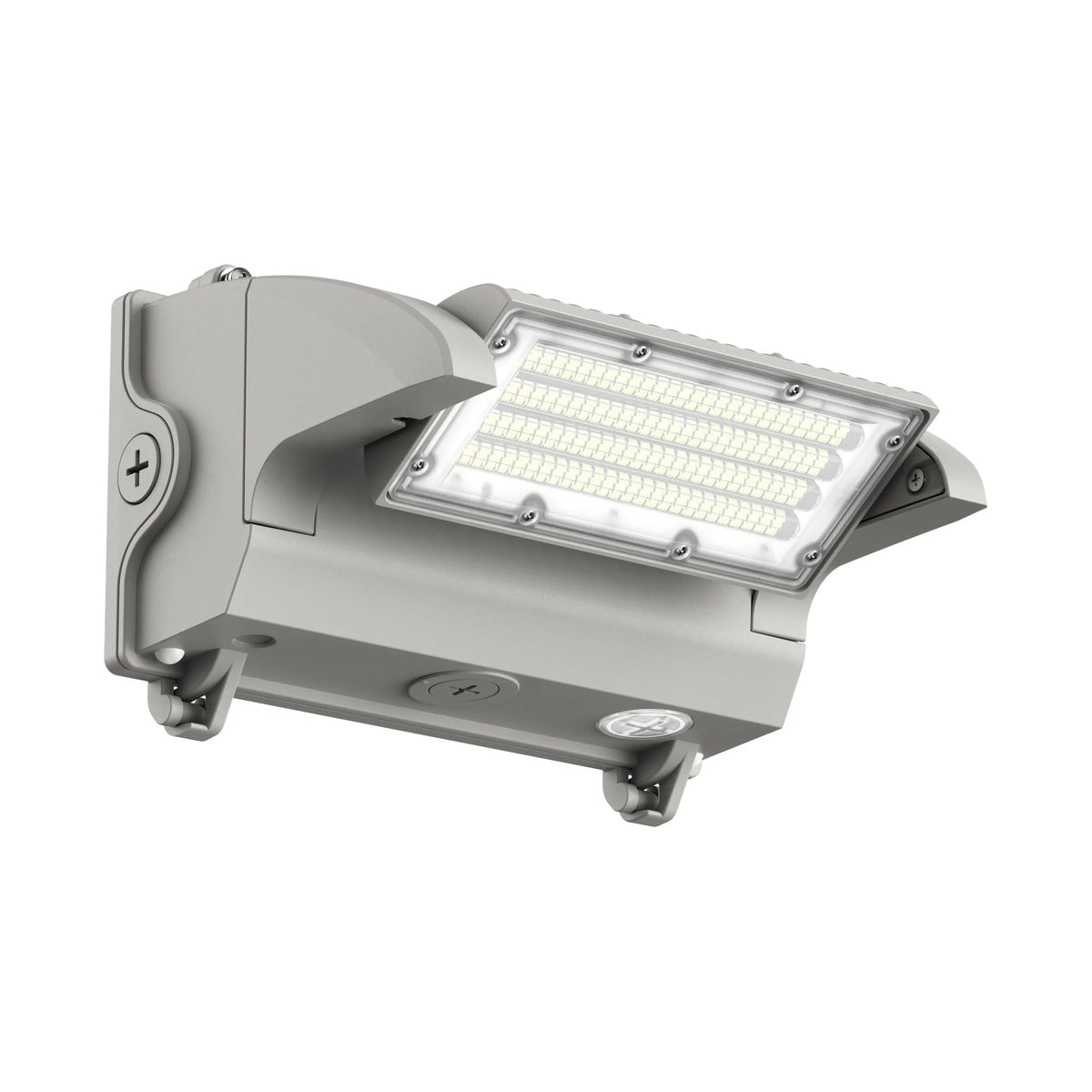 Silver Rotatable LED Wall Pack w/ Photoeye- Wattage Select 15-40W and CCT 30/40/50K - Westgate