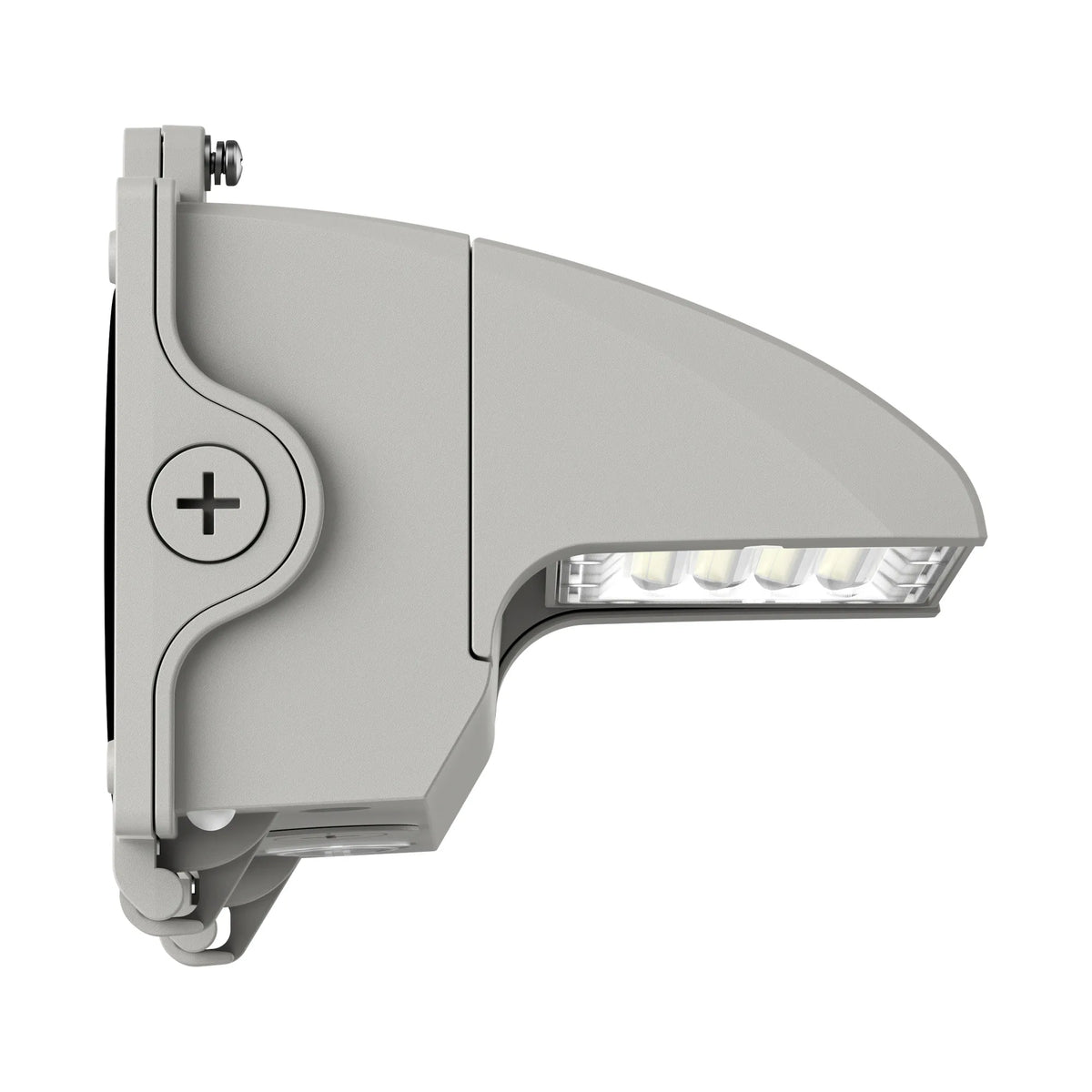 Silver Rotatable LED Wall Pack w/ Photoeye- Wattage Select 15-40W and CCT 30/40/50K - Westgate
