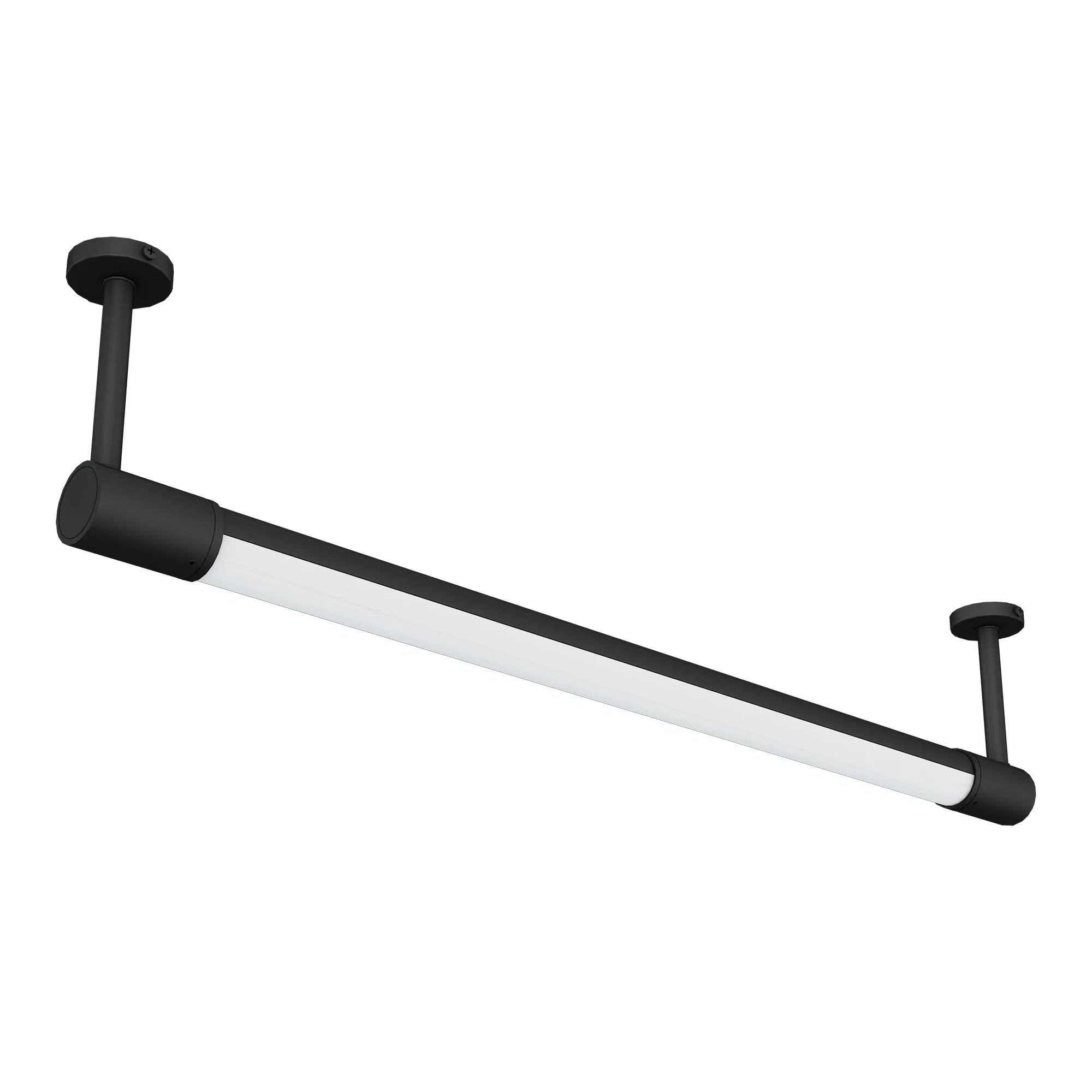 Westgate LED black 4ft tubular rotatable sign light with IP66 weatherproof design and canopy mount for outdoor signage.