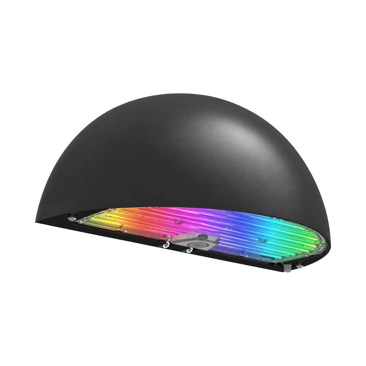 LED 40W RGB Half-Moon Wall Pack in Black with Bluetooth- 120/277V - Westgate