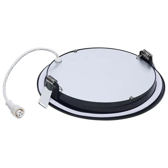 6 In Black 6 Inch Cannless Fixture; CCT Selectable; Round