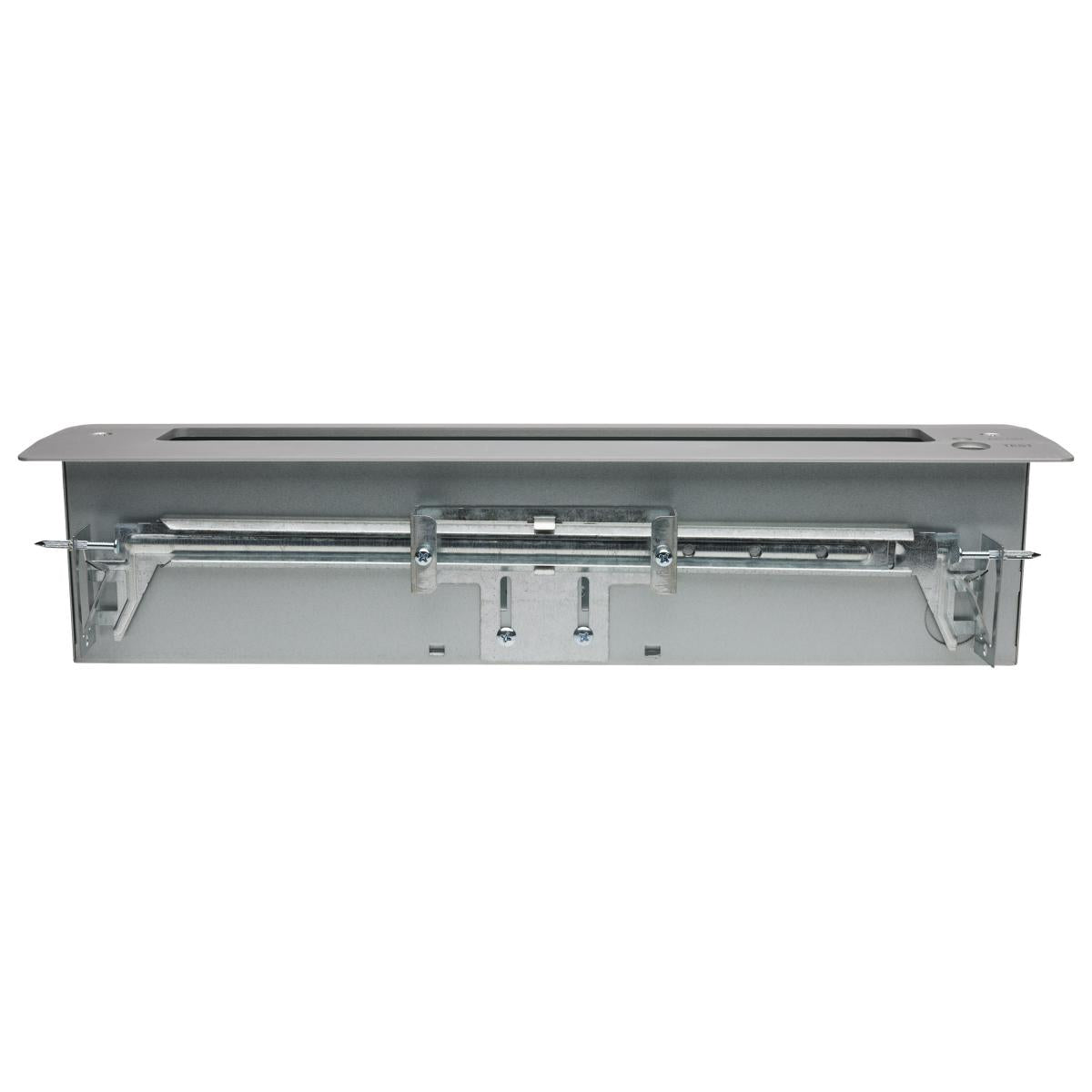 Recessed Green Mirror Edge-Lit LED Exit Sign by Satco with dual face, 2.94W, suitable for 120V/277V electrical systems.