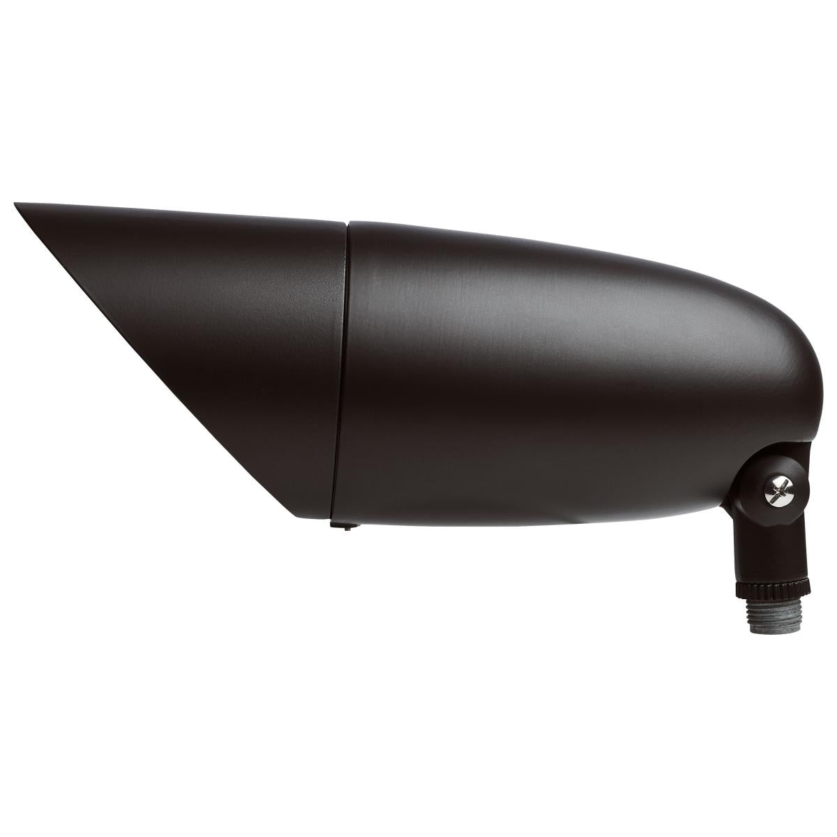 Satco RGB and tunable white 12W LED landscape floodlight in bronze for outdoor lighting and landscape illumination.
