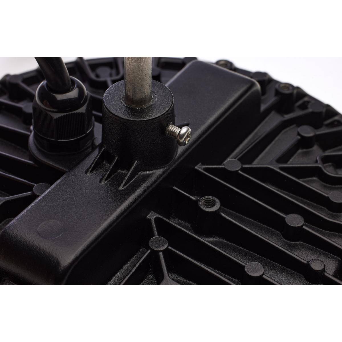 80 Watt; Hi-Pro Shop Light with Plug; 8" Dia.; 5000K; Black Finish; 120 Volt - Green Lighting Wholesale