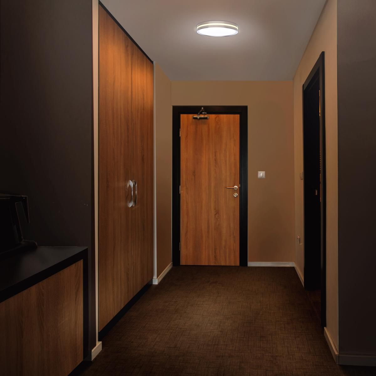 15 Inch Surface Mount with Night Light; 5 CCT Selectable - Green Lighting Wholesale, INC