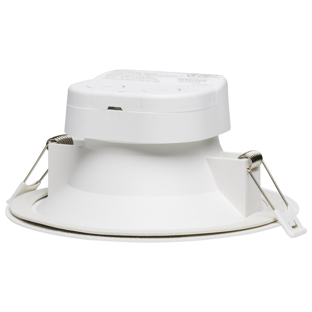 Satco 9 Watt LED Canless Downlight, 5-6 inch, 2700K, 620 Lumens, LED ceiling fixture installed in ceiling.