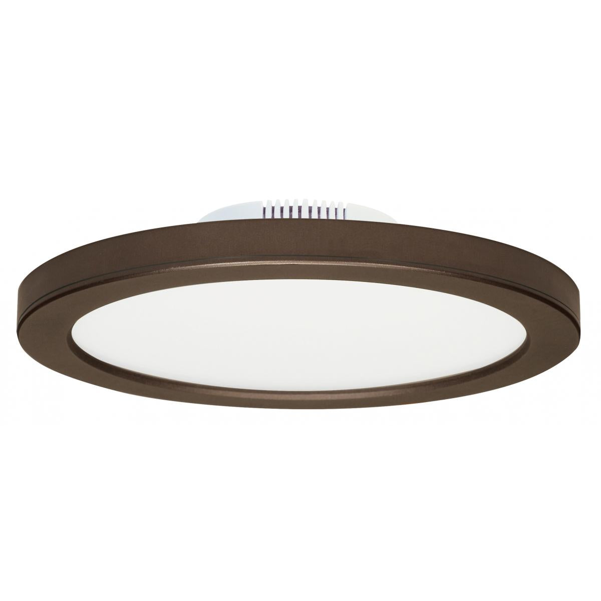 Bronze 12W- 7" Surface Mount LED Fixture in 3000K- 120/277 