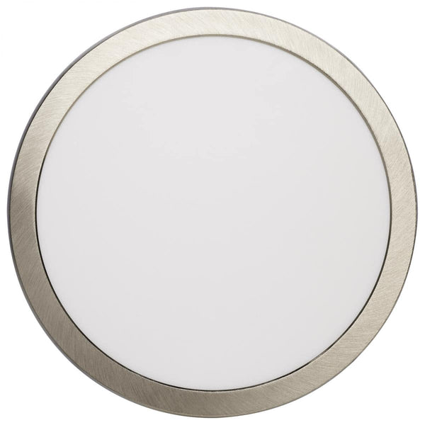 Brushed Nickel 19.5W; 12in; Round LED Fixture