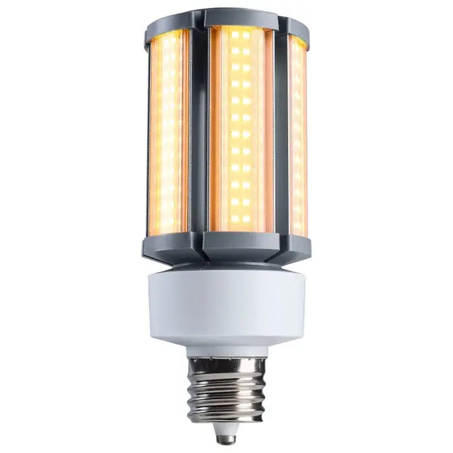 Satco Turtle Friendly 27W LED Corn Cob Lamp in 1600K, energy-efficient LED light bulb with warm, natural glow.