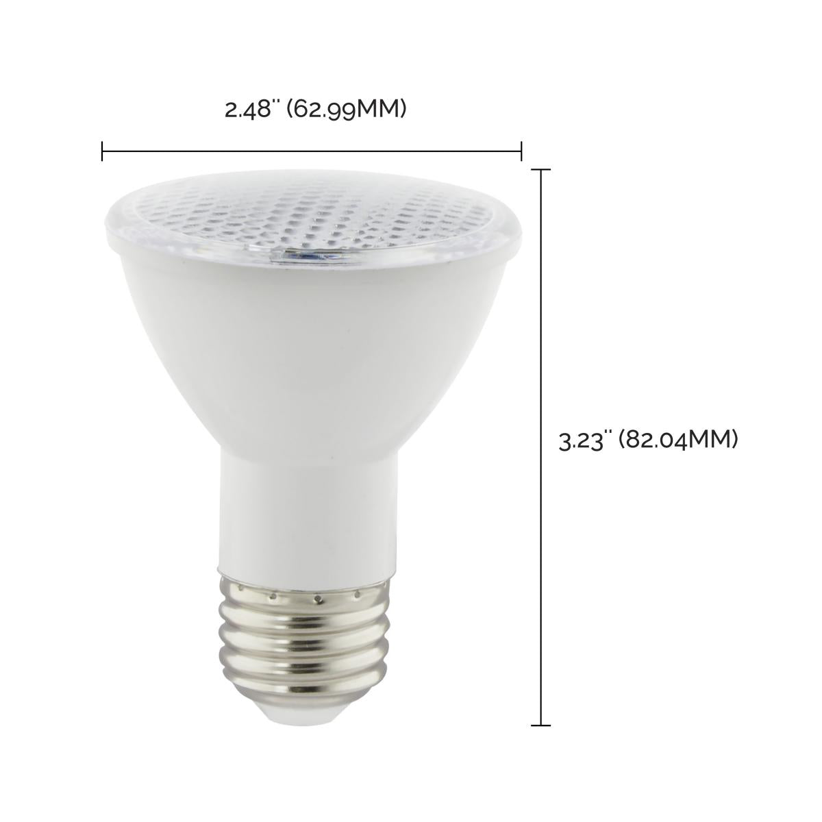 Turtle Friendly 6.5 Watt; LED PAR20; Amber color; 40 deg.