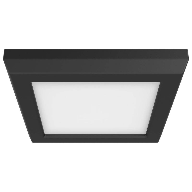 Black 9W; 5in; LED Fixture; CCT Selectable; Square Shape