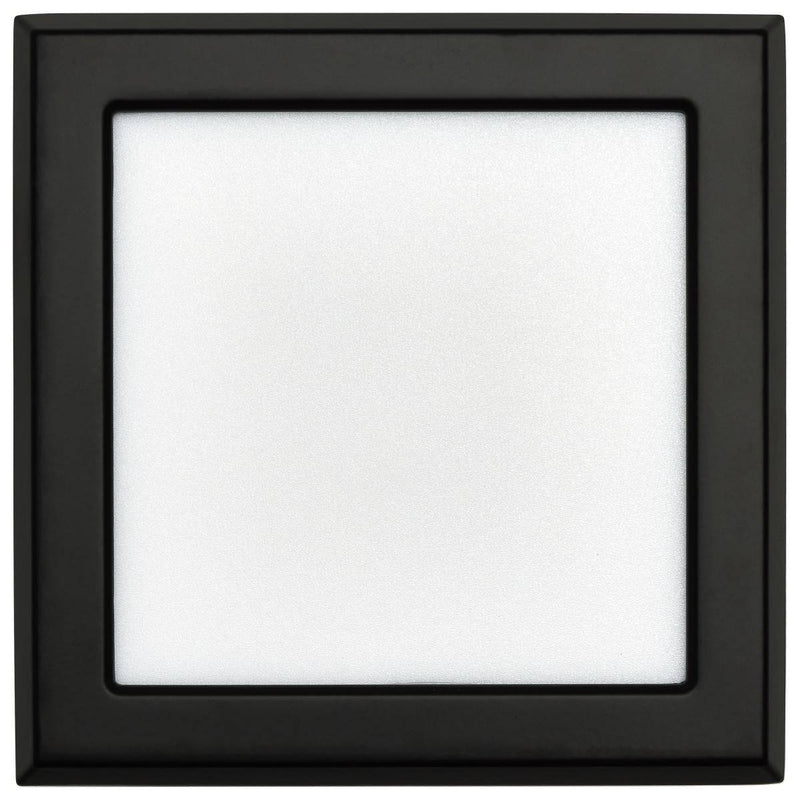 Black 9W; 5in; LED Fixture; CCT Selectable; Square Shape